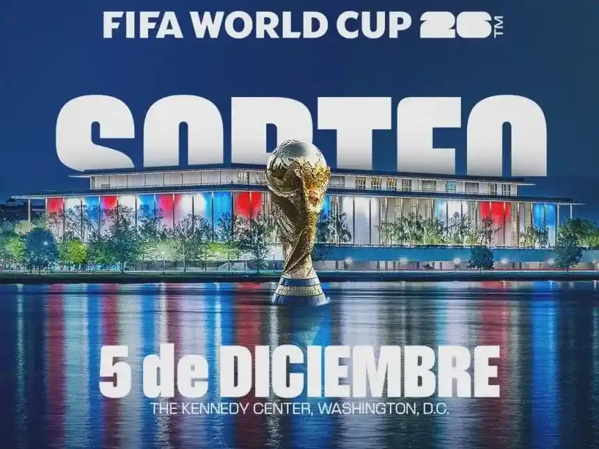 A las 14 hora argentina, se realiza en Washington DC el sorteo del Mundial de fútbol 2026.Foto:FIFA