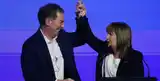 Diego Santilli, el gran ganador de las legislativas, junto a Patricia Bullrich.