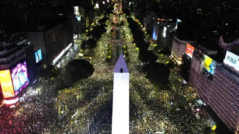 El recibimiento a la Selección Argentina tras el triunfo en Qatar 2022.