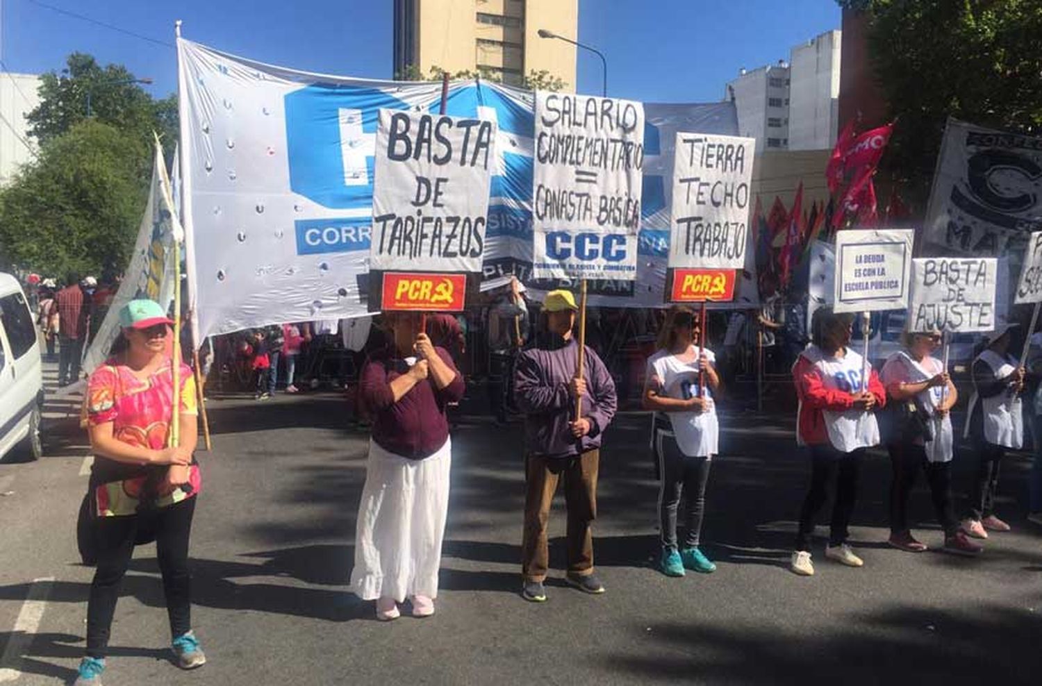 "Estamos en la ciudad de la desocupación y el hambre"