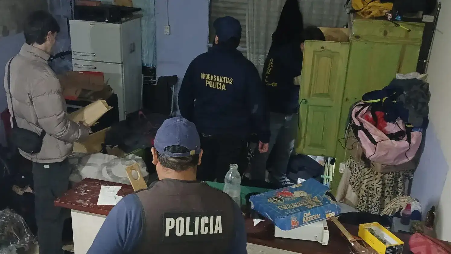 La policía llevó adelante cuatro procedimientos en el marco de un operativo antidroga.