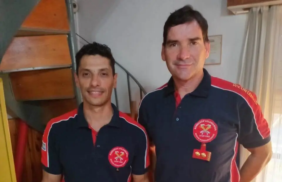 Un orgullo para Chaves: Carlos Caprile y Jesús Saadi lucharon contra el fuego en Aluminé