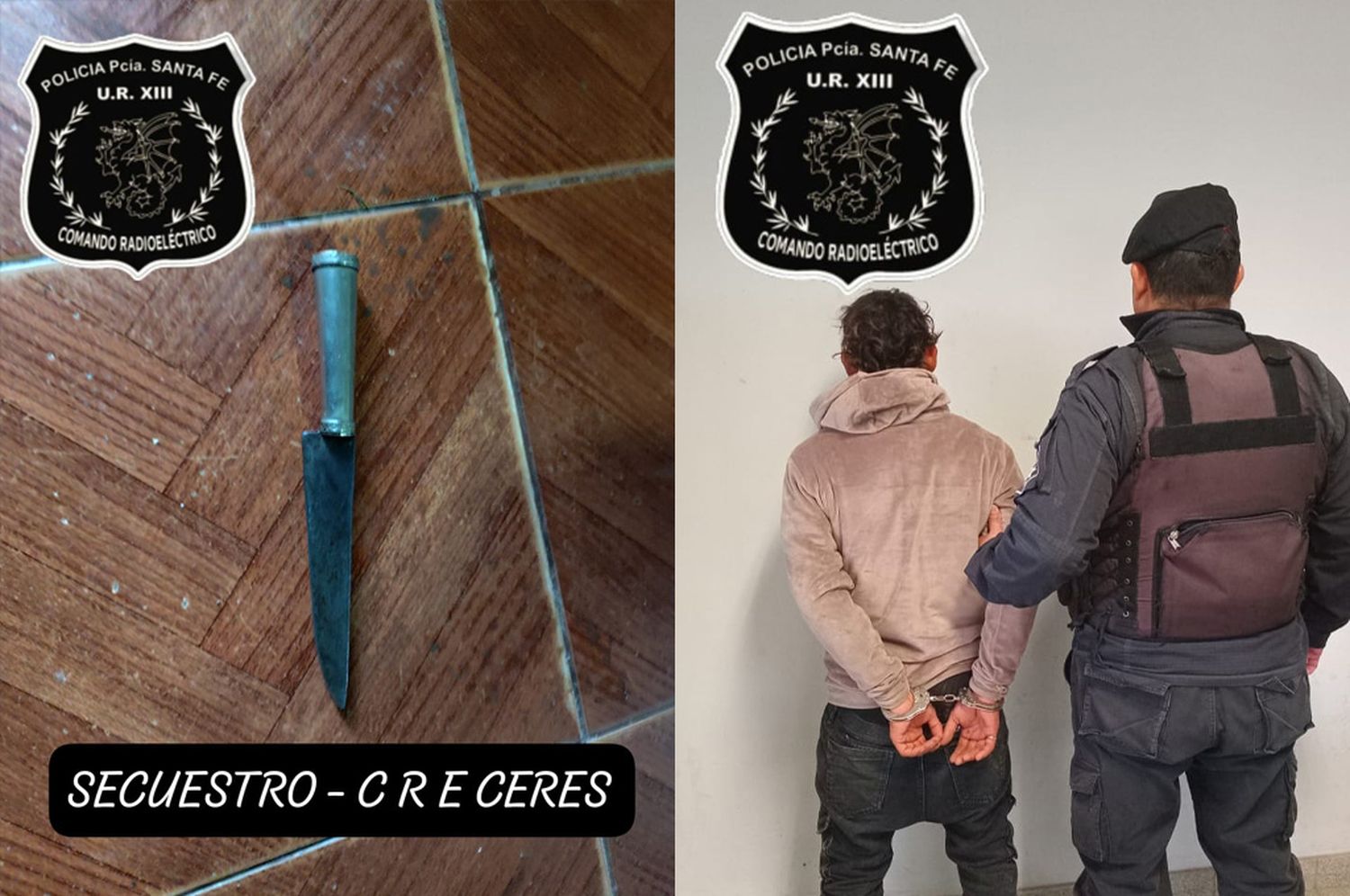 Denunció a su ex por agresión, fue aprehendido con un cuchillo, pero quedó libre