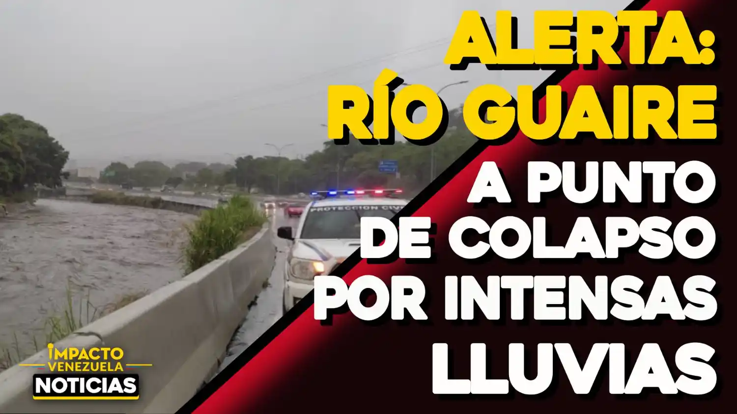 ¡ONDA TROPICAL 41! Lluvias ponen a punto de colapso al río Guaire VIDEO – IMPACTO VENEZUELA