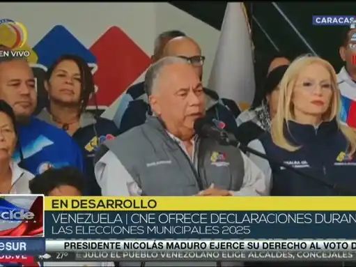 "Tenemos el mejor sistema electoral del mundo": Elvis Amoroso asegura que las elecciones van bien