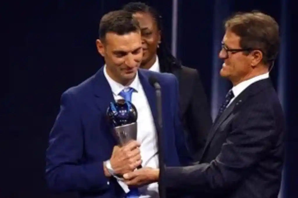 Lionel Scaloni ganó el premio The Best a mejor entrenador