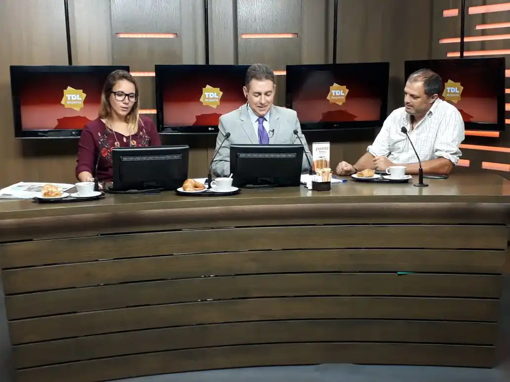 Héctor Creparula, en el desayuno de "Tandil Despierta"
