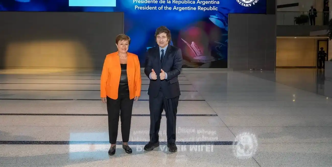 MIlei adelantó que "en los próximos días" le pedirá apoyo al Congreso a un nuevo acuerdo con el FMI. . Foto: Archivo