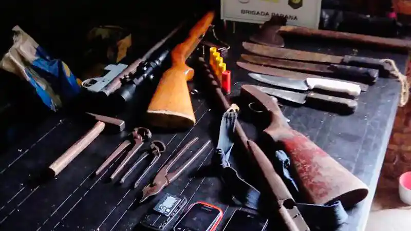 Tras allanamiento en vivienda de Hernandarias, secuestran armas y cartuchería