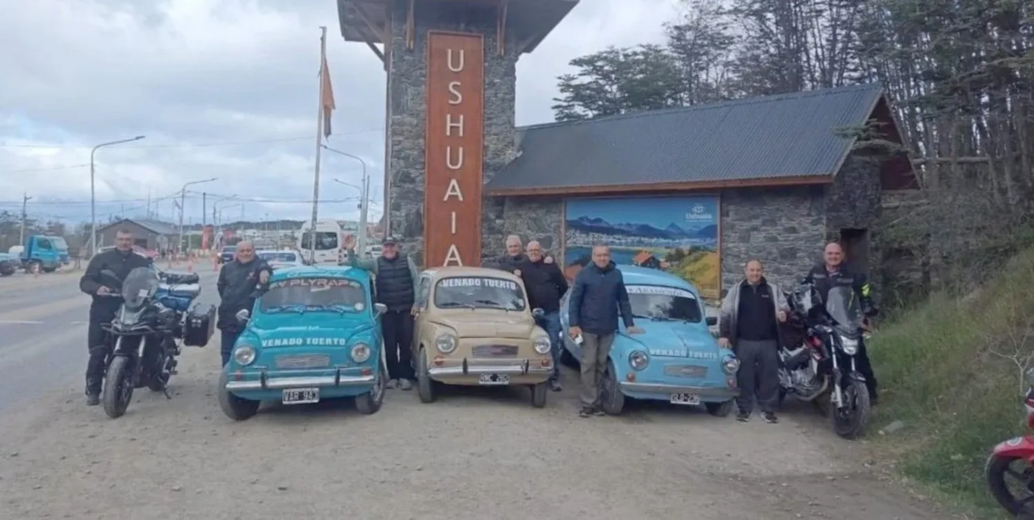 Desde Venado Tuerto hasta el fin del mundo: seis amigos hicieron tres mil kilómetros en fititos