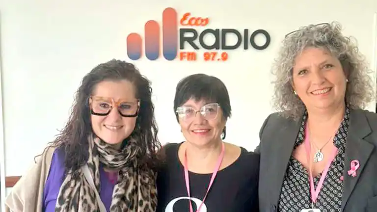 Protagonistas. Julieta Ciccimarra, Silvia Eliolopulos y Silvina Mender de la charla del próximo domingo