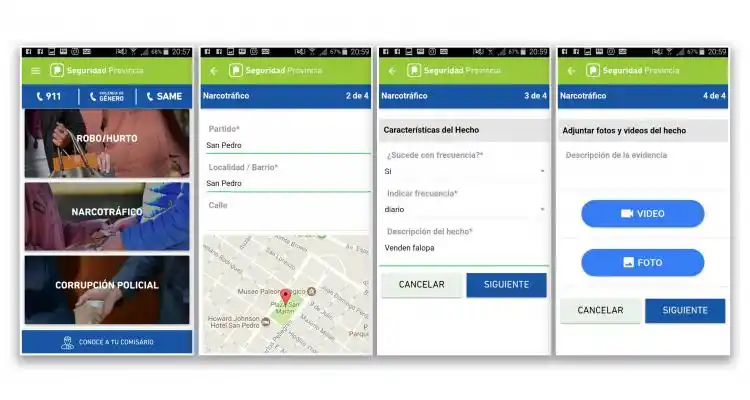 “Seguridad Provincia”, la aplicación del Gobierno de Vidal para denunciar por celular