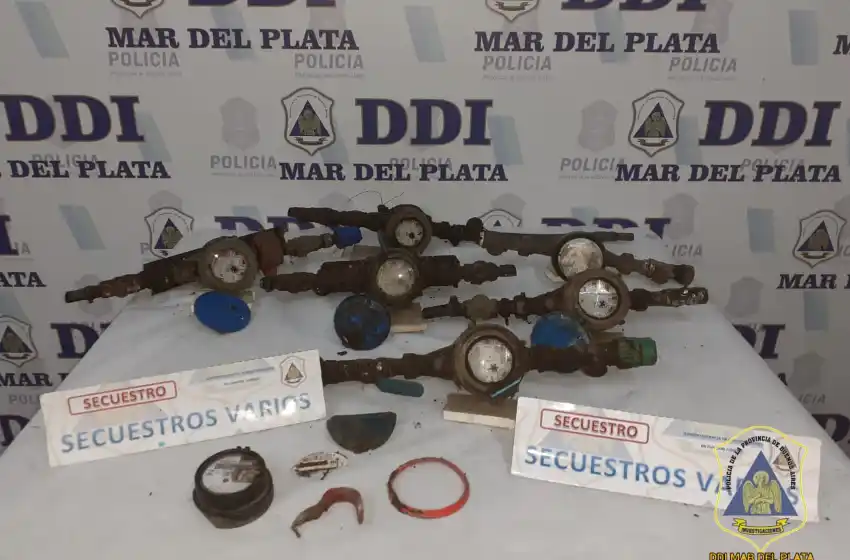 Atraparon al ladrón de medidores de agua