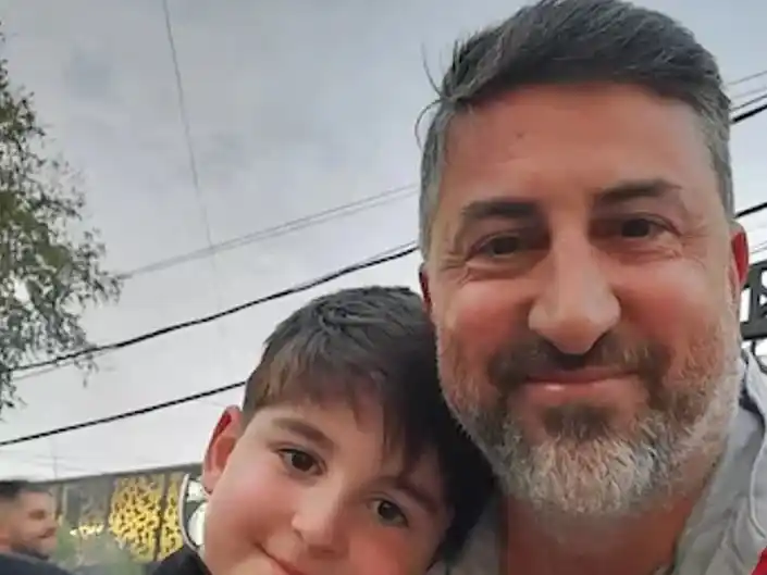 Alejandro Ruffo y su hijo.
