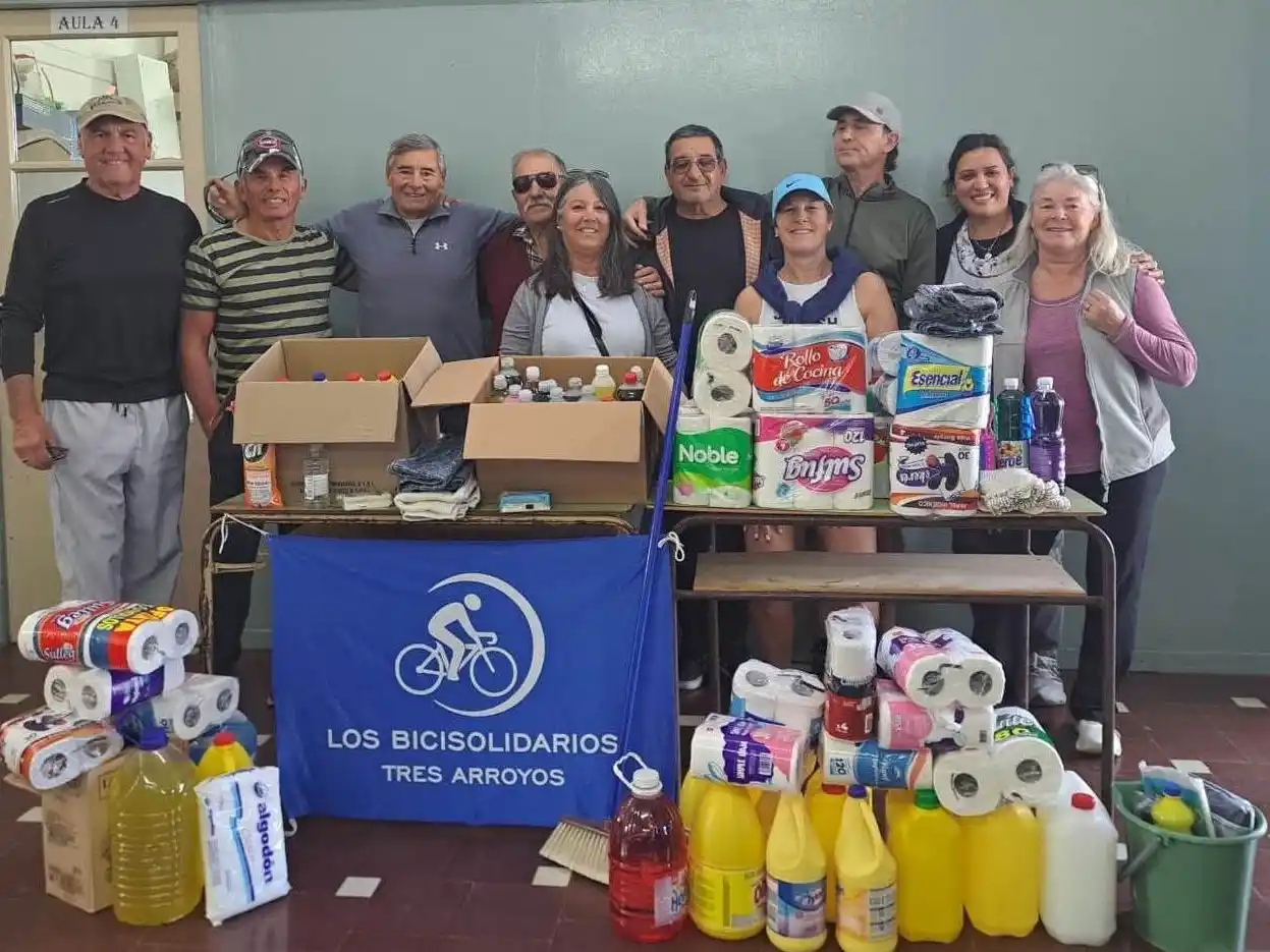 Los Bicisolidarios entregaron las donaciones de abril