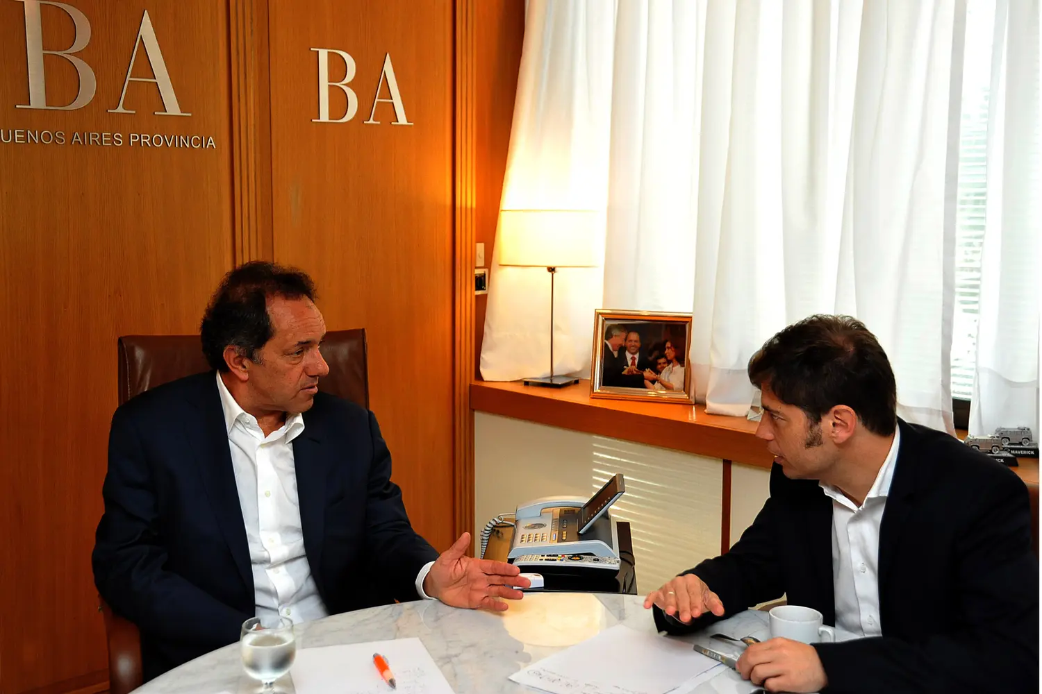Scioli analizó la situación del país con Kicillof
