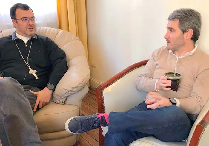 Diez se reunió con el obispo Mestre