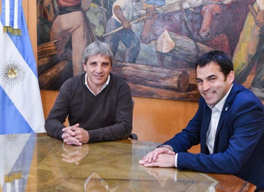 Caputo con Ramón Lanús