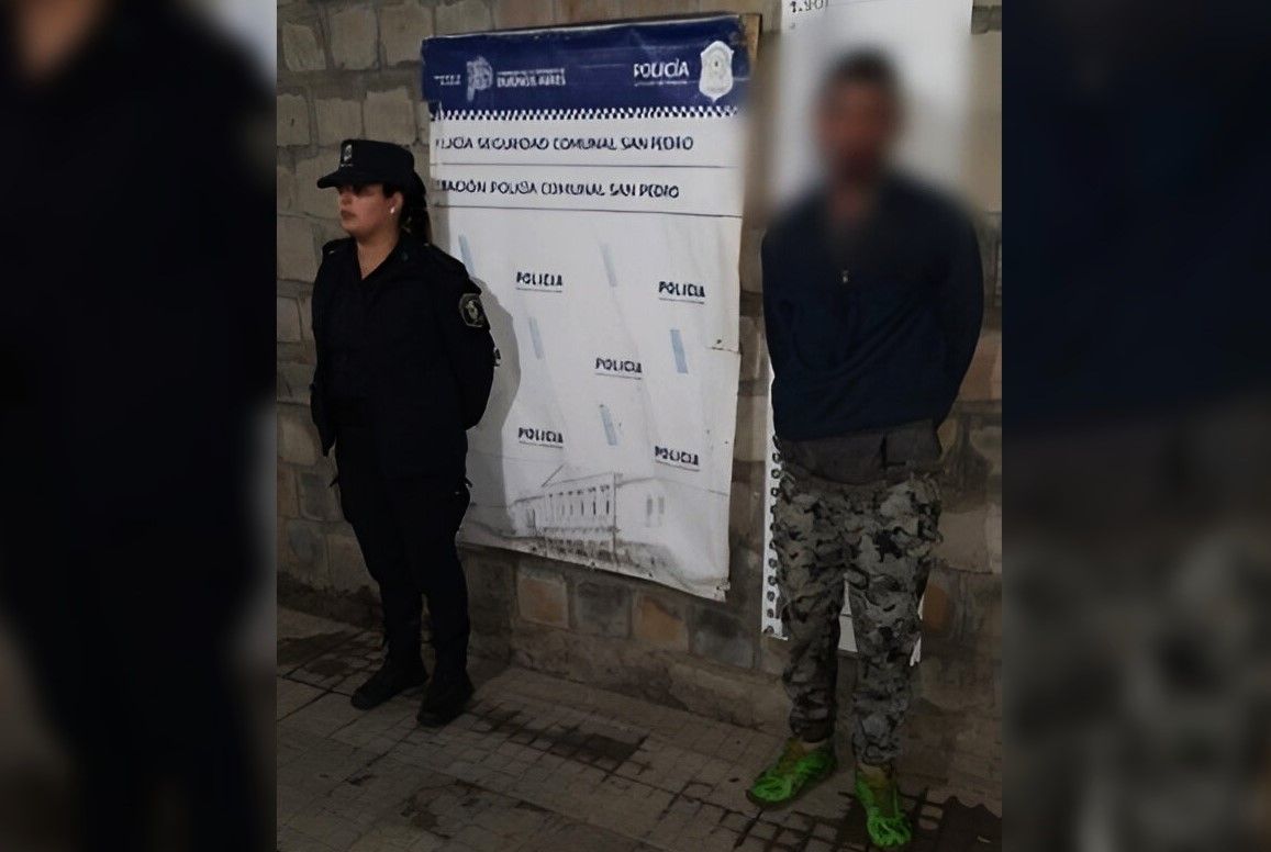 El ladrón fue atrapado por vecinos, que lo retuvieron hasta que llegó la policía.