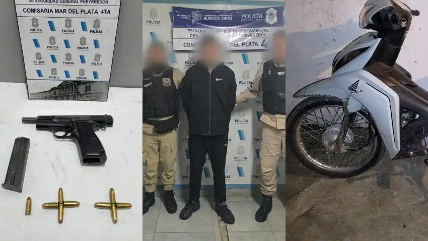 El detenido fue trasladado a la Unidad Penal N° 44 de Batán y se lo imputó por “portación ilegal de arma de guerra y encubrimiento”.