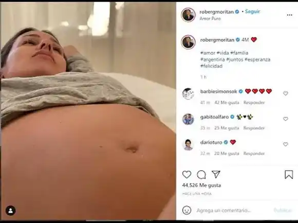 ¡Así está la panza de Pampita! 