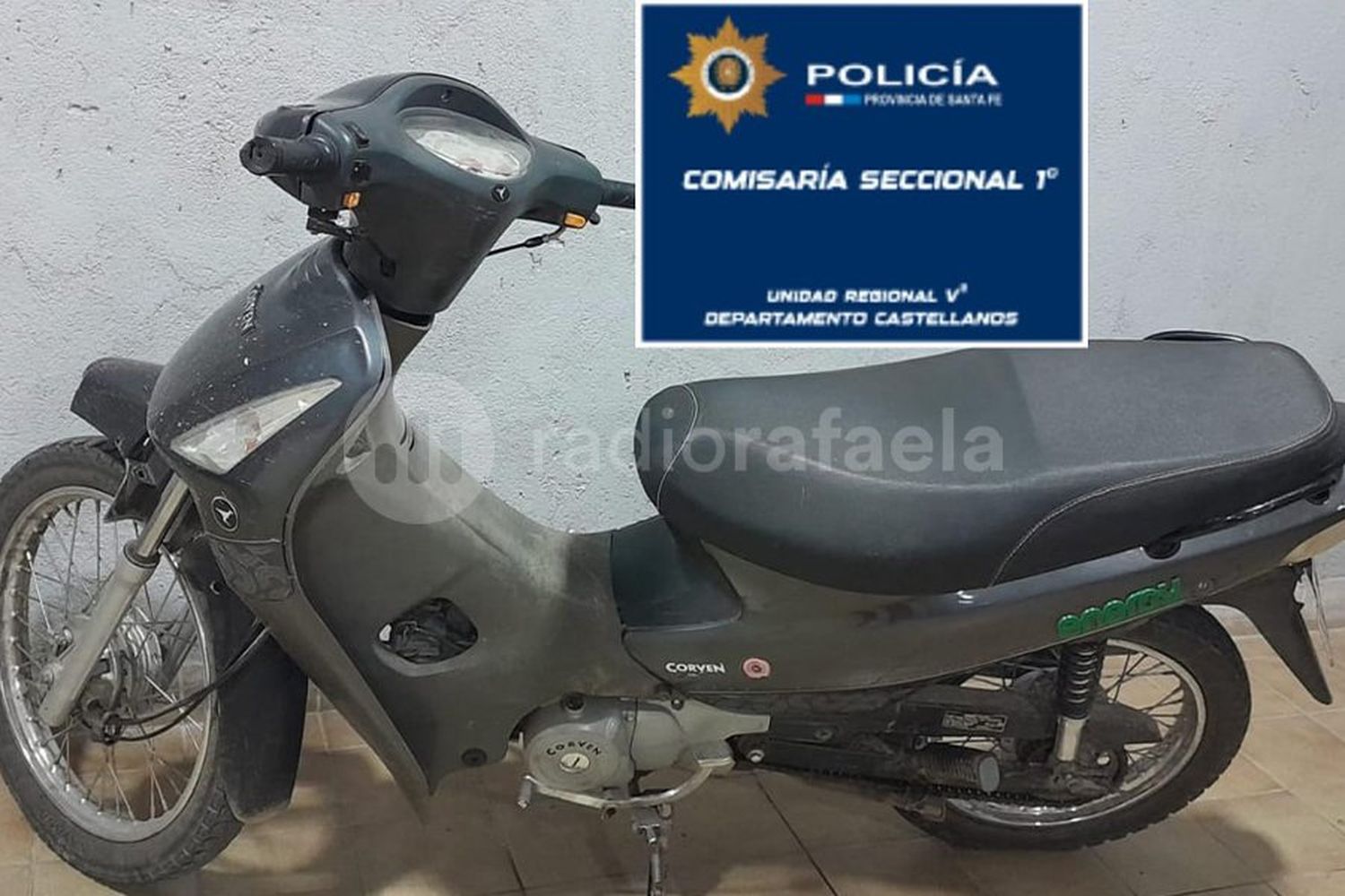 Sospechoso: le pidió permiso a un vecino para dejar la moto frente a su casa porque “no tenía combustible”