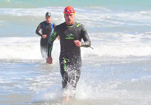 Terceros en el triatlón de Monte Hermoso