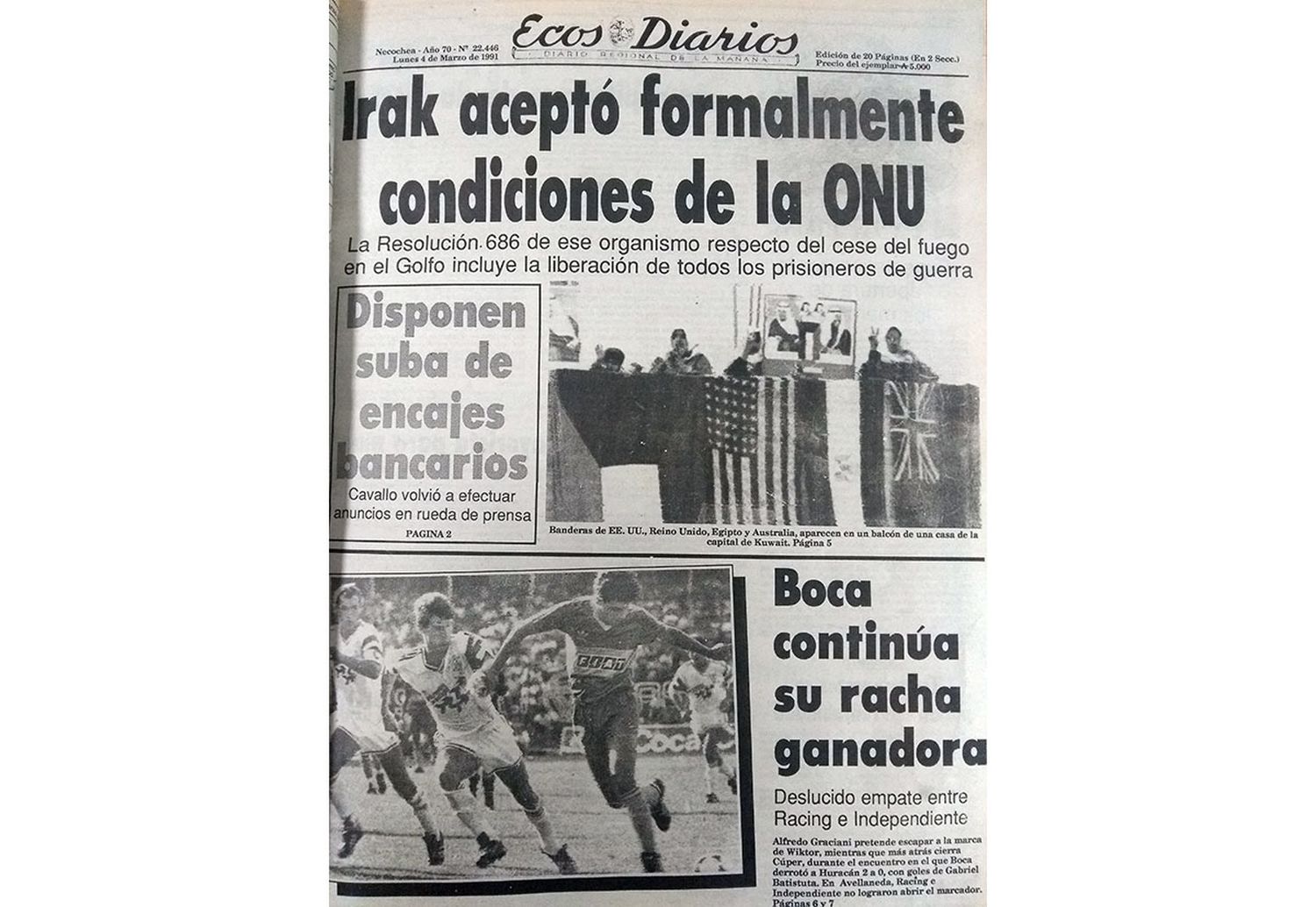 Lunes 4 de marzo de 1991