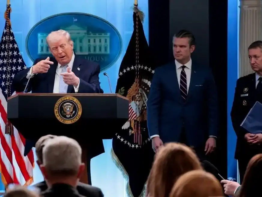 Trump dijo que Irán podría ser "eliminado" en una sola noche. Créditos: Reuters/Evan Vucci