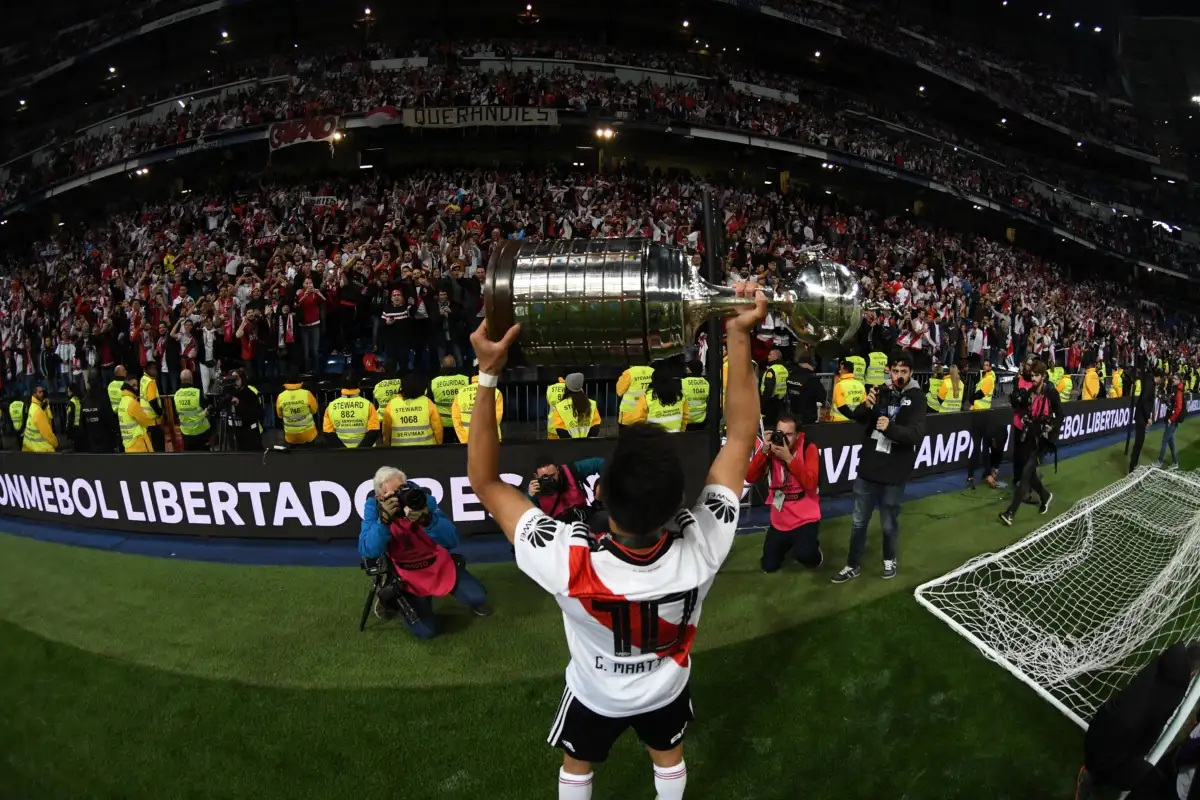 Gonzalo "Pity" Martínez y la Copa Libertadores, en 2018.