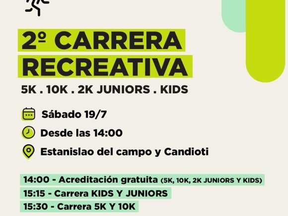 Rafaela se pone en movimiento con la 2.ª Carrera Recreativa: deporte, música y comunidad
