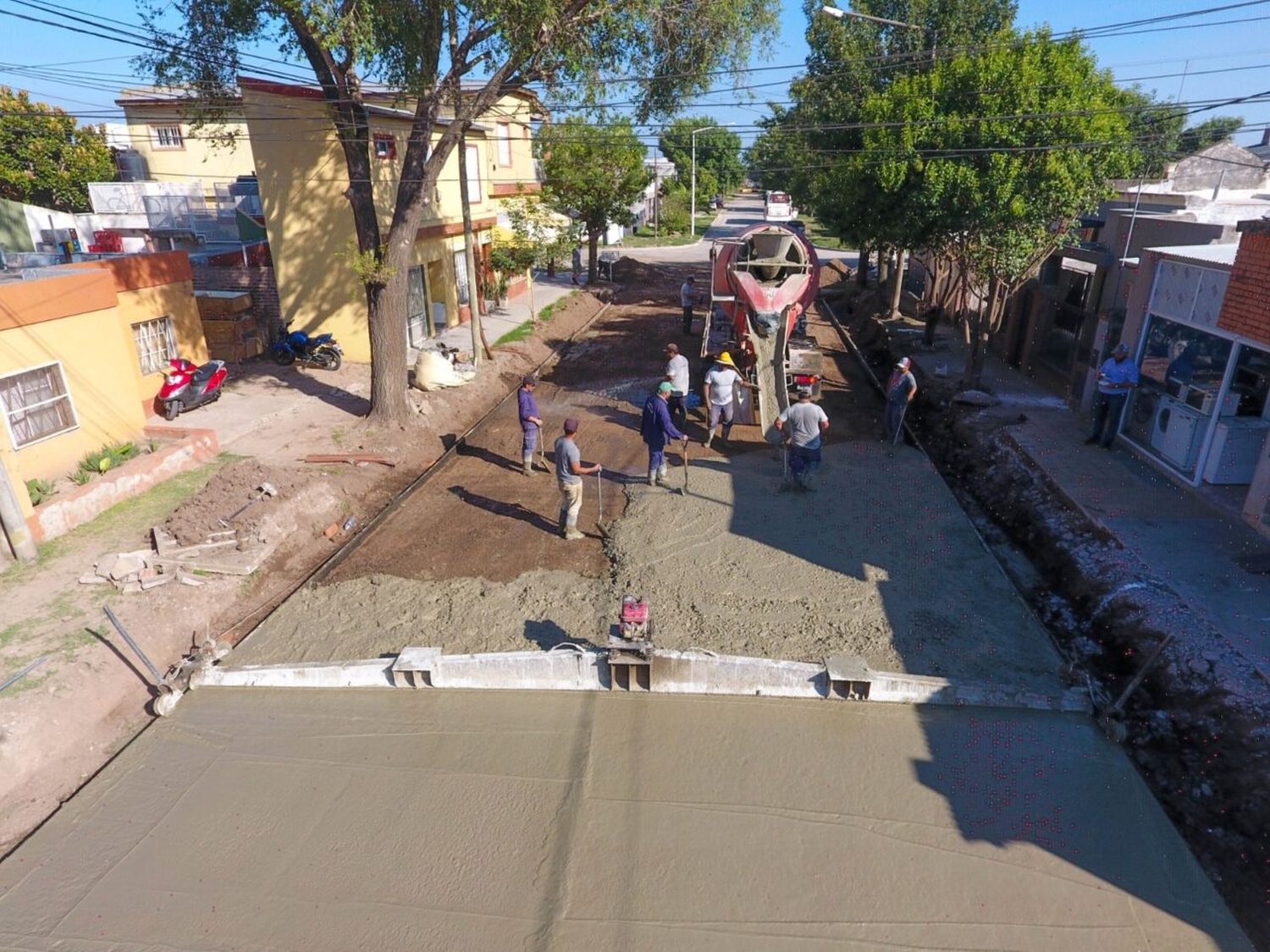 El Municipio avanza con la construcción de desagües y limpieza de cunetas y tuberías  