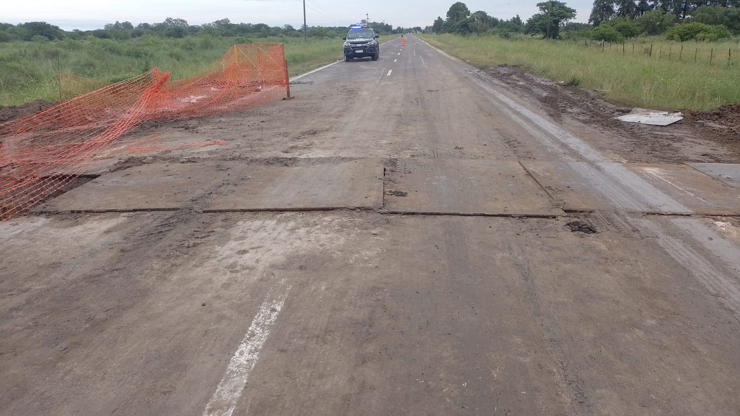 Ruta 40, en la mañana del jueves.