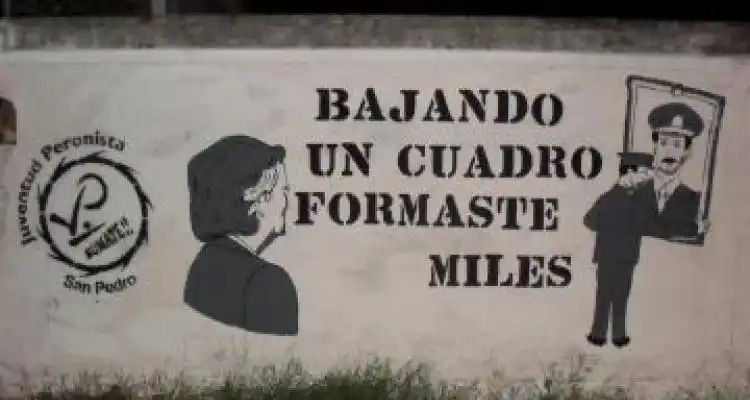 Mural a 36 años del golpe