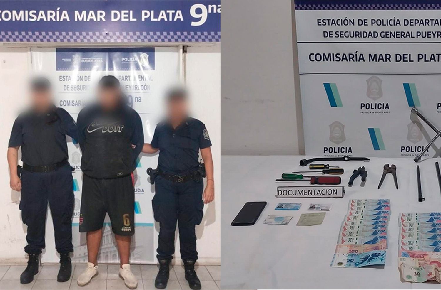 Atrapan a un ladrón especialista en robo de ruedas en Los Troncos