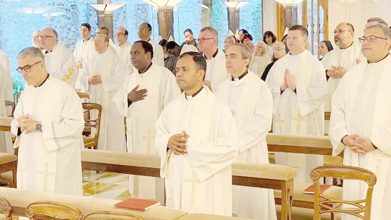 Misa celebrada en la Casa Santa Marta.