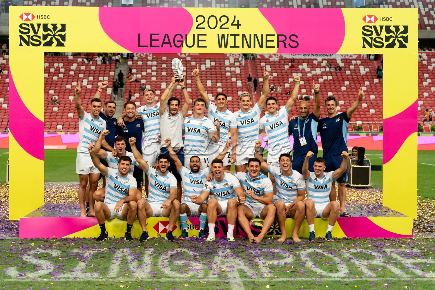 Los Pumas 7s en la cima del circuito mundial