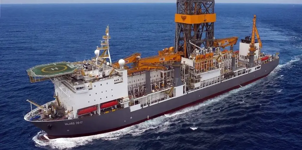 El Valaris DS-17 ya viaja hacia Mar del Plata. Foto: equinor.com