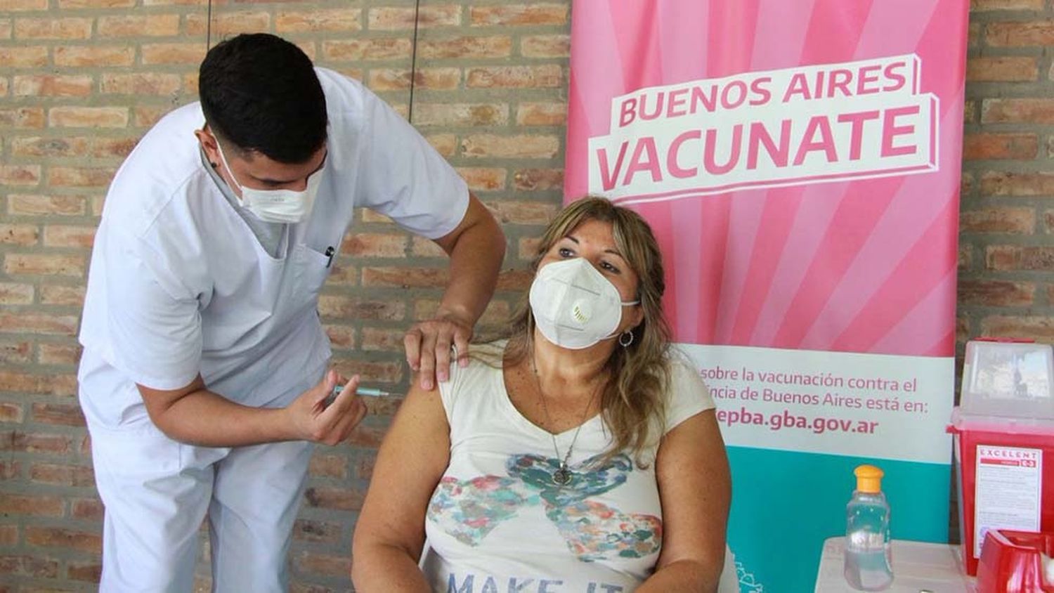 Vacunación bonaerense: Récord de primeras dosis aplicadas en un día