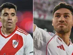 Acuña y Montiel, laterales de la Scaloneta, lesionados tras el juego River ante Gimnasia por la LPF.Foto:Redes