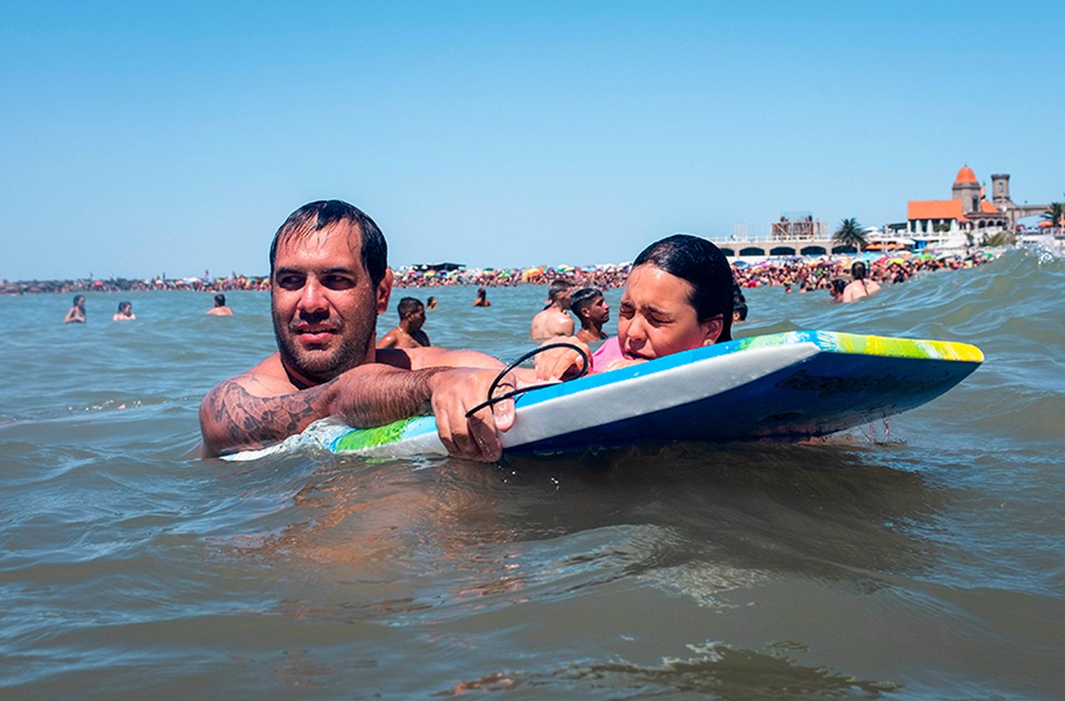 Modo playero: cielo totalmente despejado y 28 grados de máxima