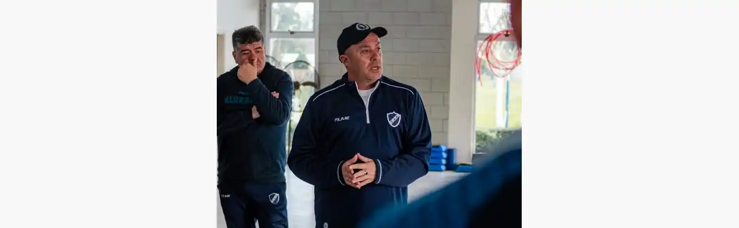 Marcelo Vázquez en su primera práctica con el plantel (Foto: Prensa Alvarado)