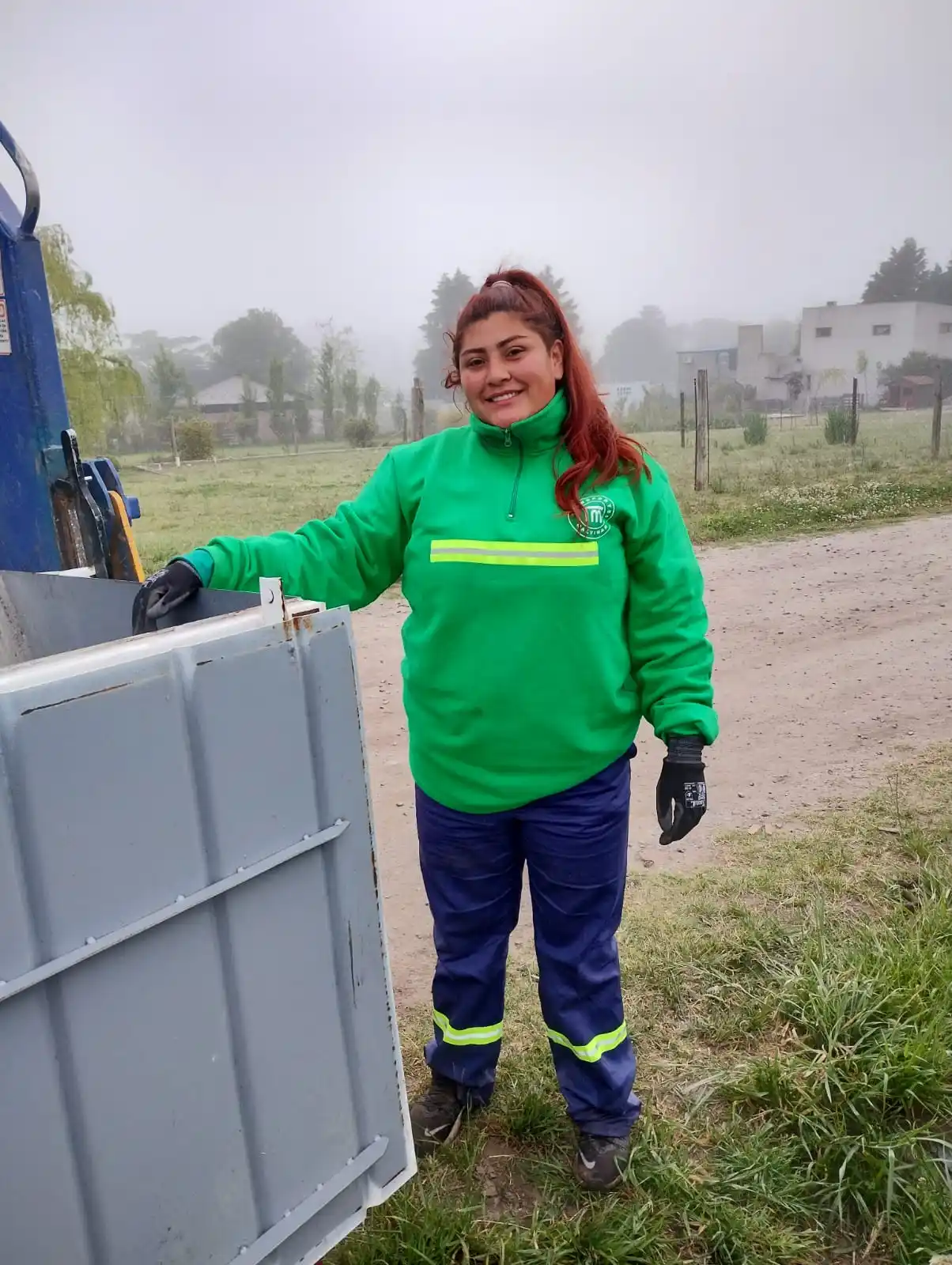 El sistema de recolección de residuos por contenedores incorporó a Marina, primera mujer en el servicio