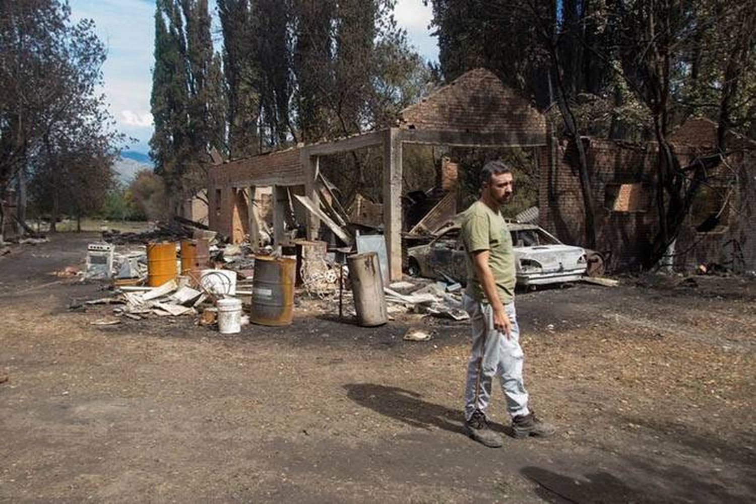 Incendios en Chubut: el drama de los que perdieron sus casas por el fuego