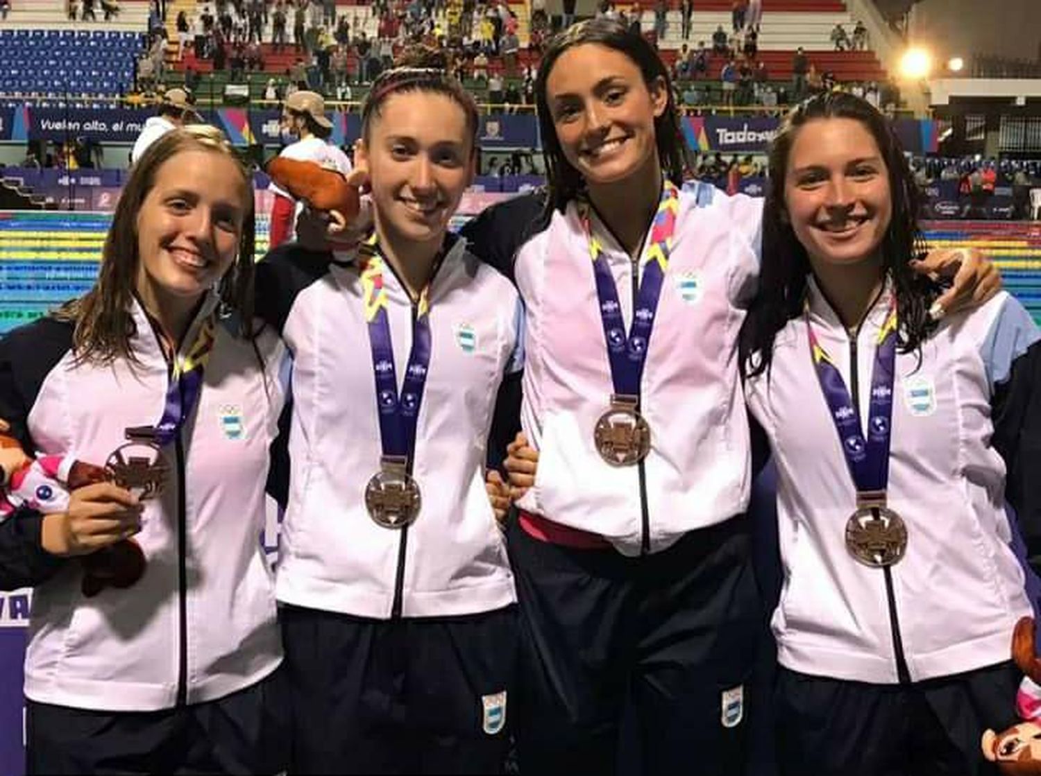 Bronce para Lucía Gauna en la posta 4×200 libres