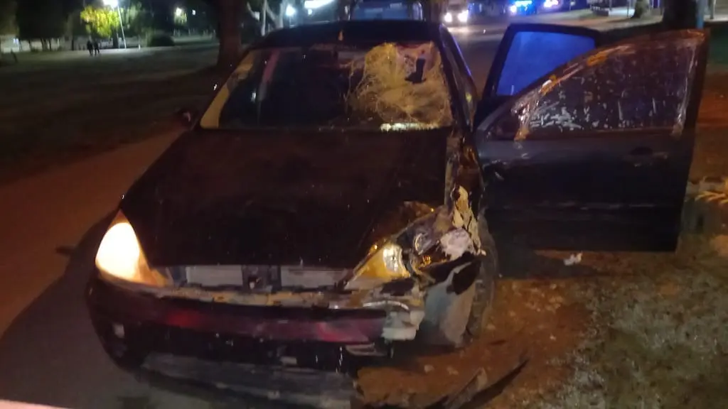 El auto Focus destrozado