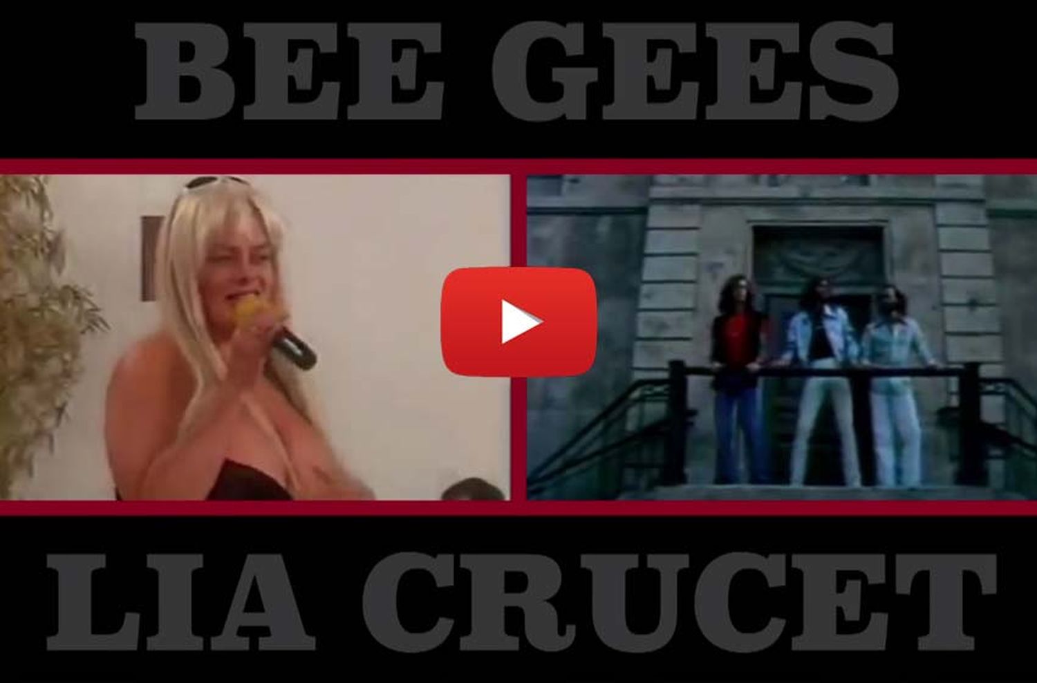 Dupla explosiva: Lía Crucet y Bee Gees, juntos
