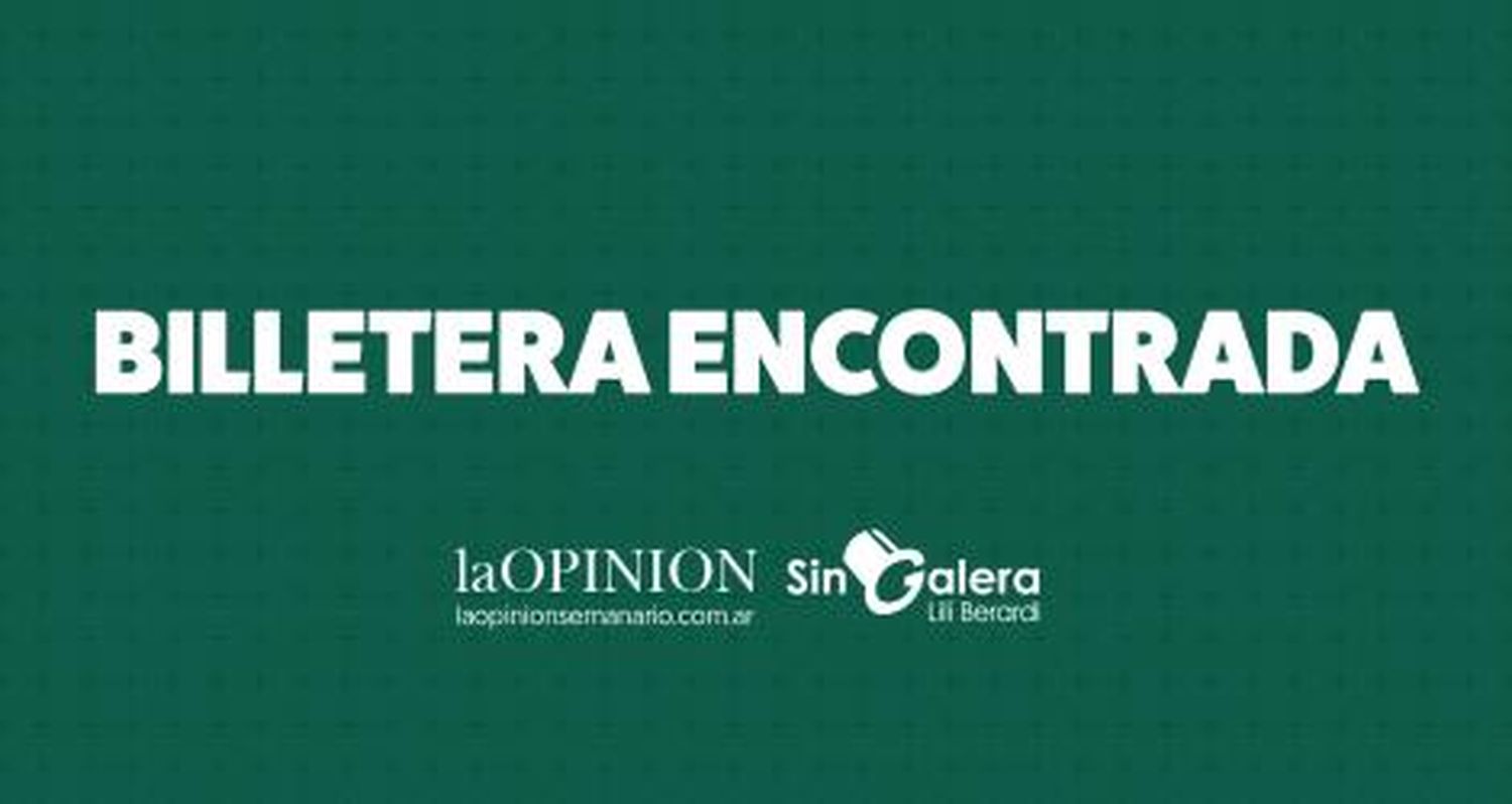 Cristian encontró la billetera de Víctor Luciano Ríos