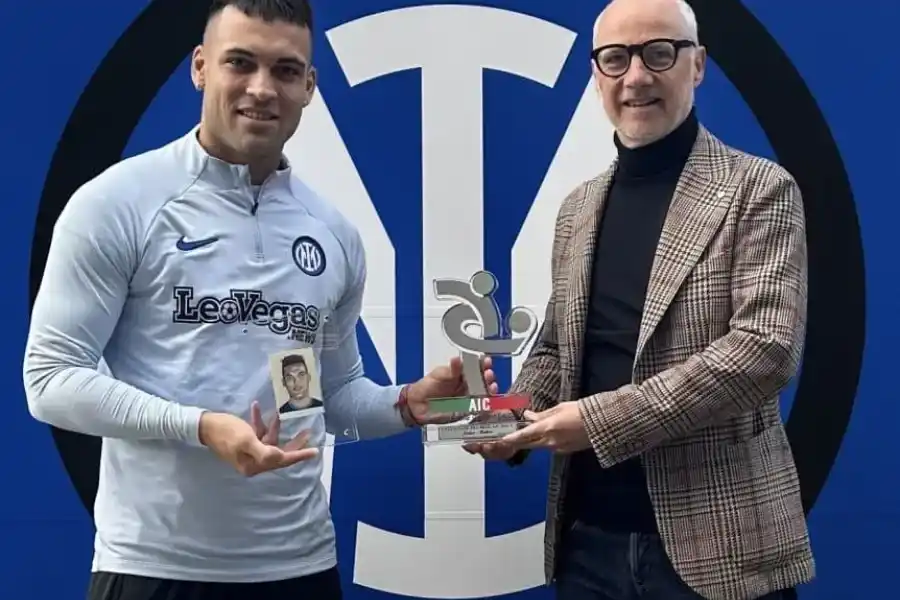 Lautaro Martínez, el mejor jugador del mes en la Serie A