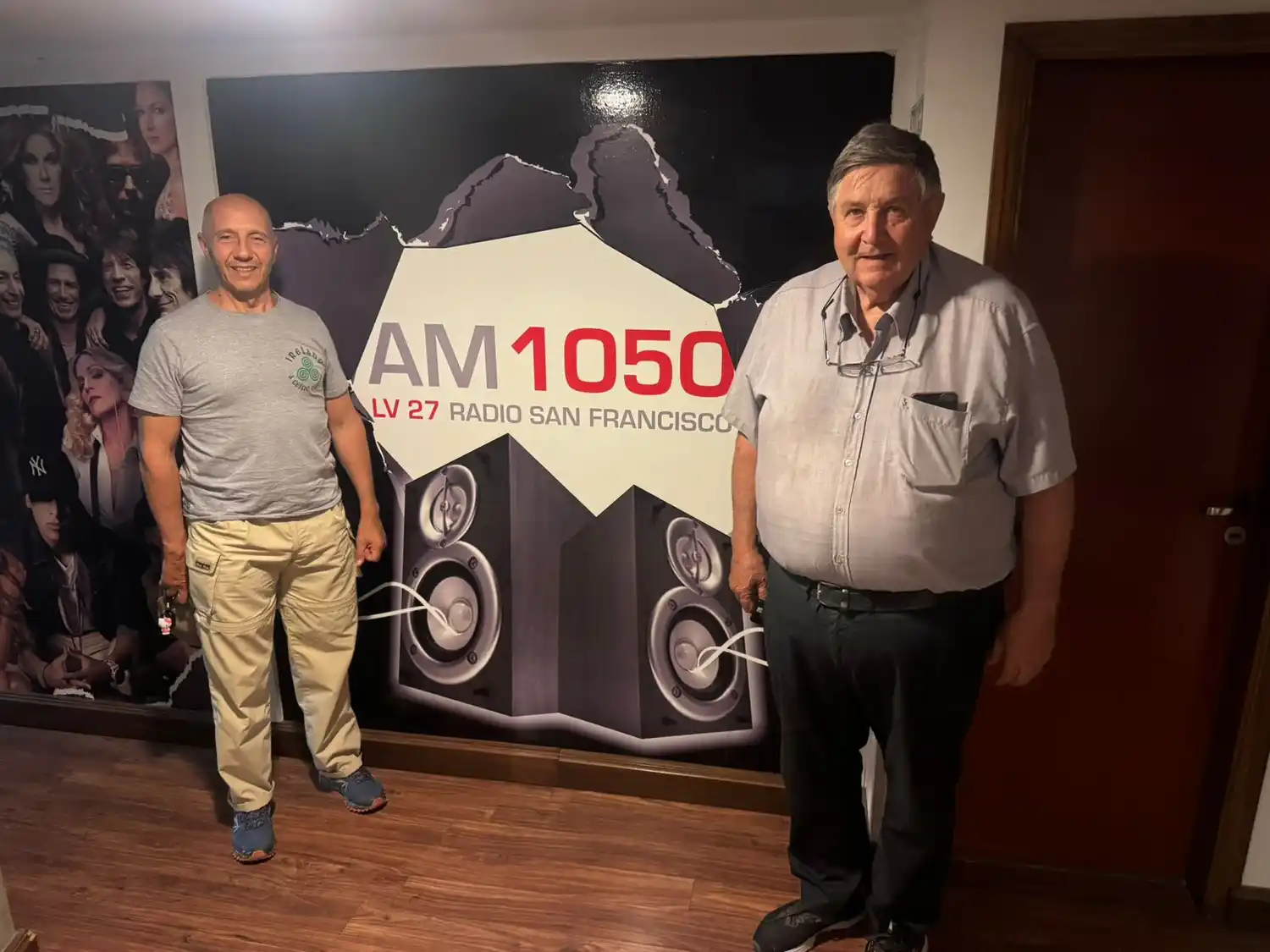 Fabio Landriscina junto al “Popo” Giaveno.